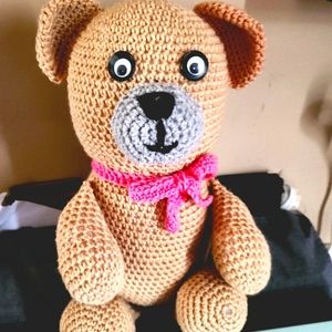 Crocheted Teddy Bear/SOLD
